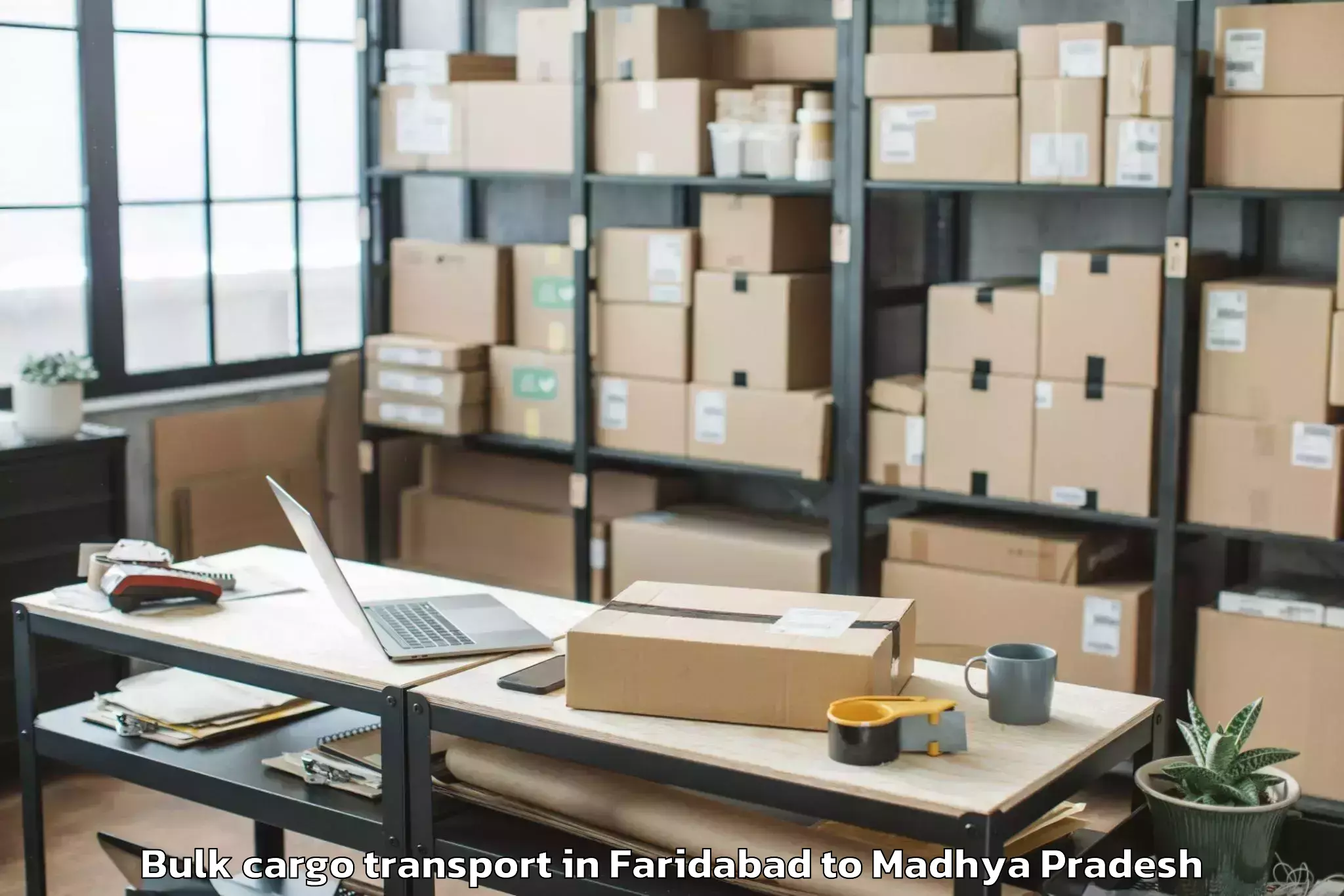 Quality Faridabad to Ujjain Bulk Cargo Transport